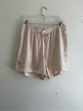 UNIQLO Satin Lounge Sleep Shorts Blush Pink Size L